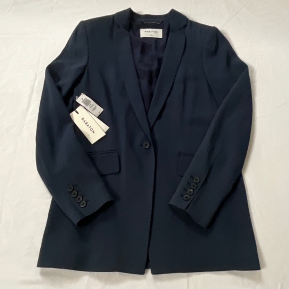 NWT ARITZIA Babaton Taylor Blazer Size 00 Blue - Picture 1 of 14